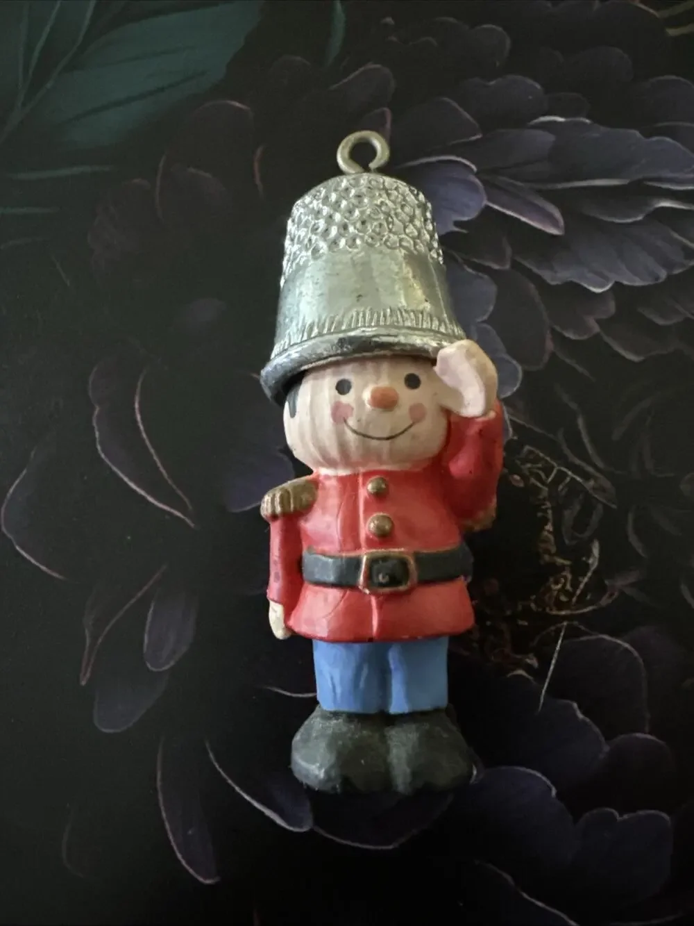 Hallmark Thimble Soldier Christmas Salute Tree Ornament VTG 1979 Nutcracker